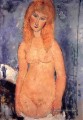 blonde nue 1917 Amedeo Modigliani